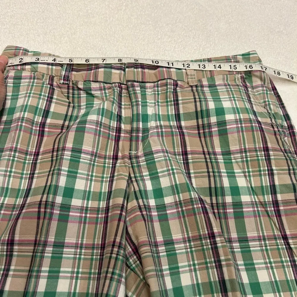 Merona size 12 Plaid Green and Pink Shorts - Picture 4 of 9